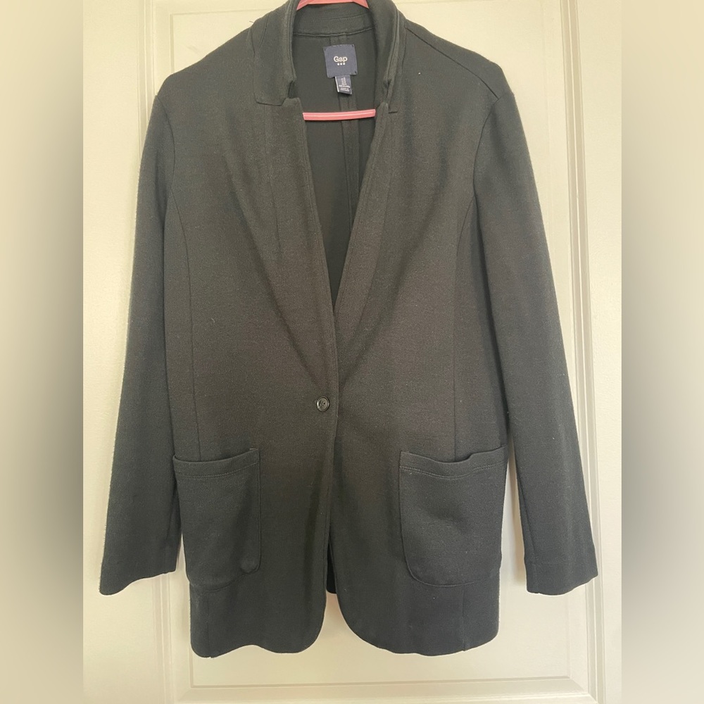 GAP Black knit blazer